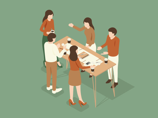 员工在会议上讨论。图片下载