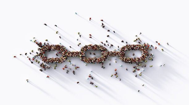 人类群体形成链符号:联结和社交媒体概念图片下载