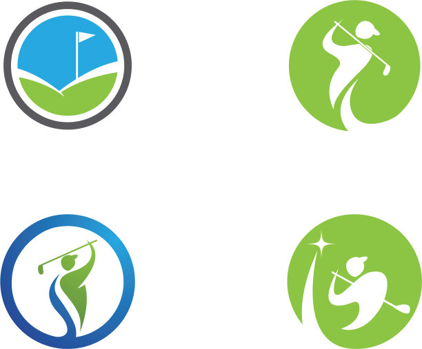 高尔夫标识模板图片下载