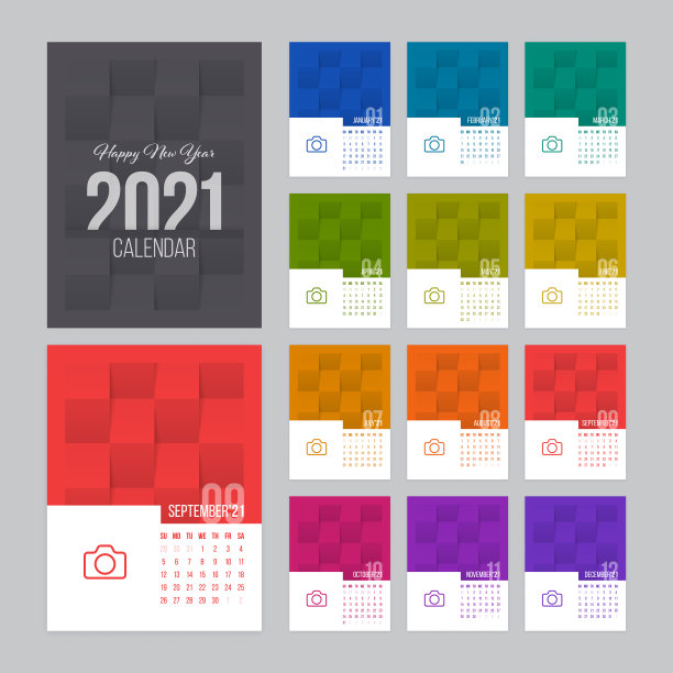 日历2021设计周于周日开始图片下载