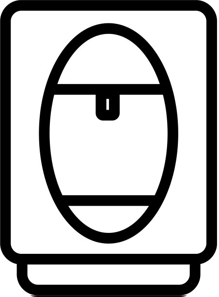 办公室塑料冷却器图标轮廓图片下载