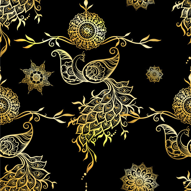 东方民族风格，迈赫迪传统印度图片下载