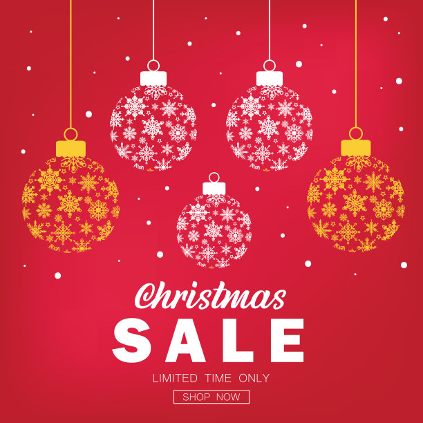 圣诞促销广告设计图片下载