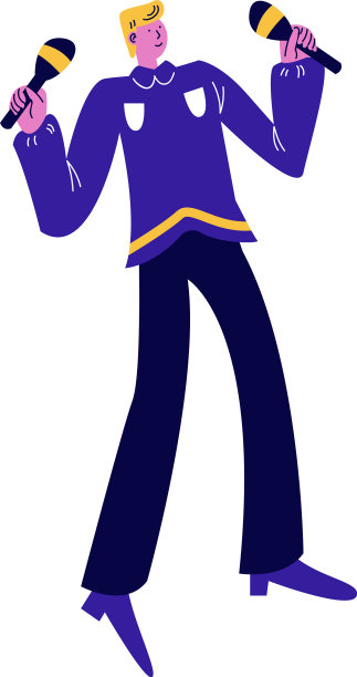 年轻的街头艺人穿着鲜艳的服装表演图片下载