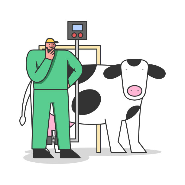 奶业生产的概念是牛奶工厂图片下载