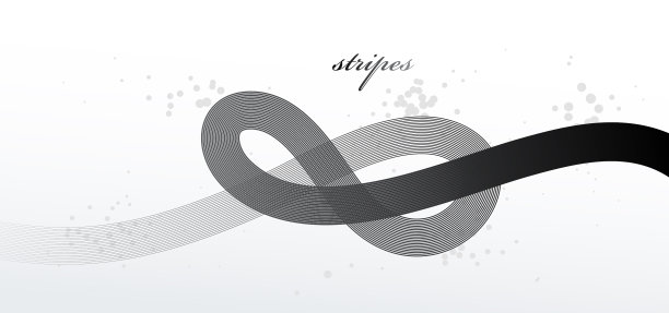 抽象典雅的灰色曲线细线抽象图片下载