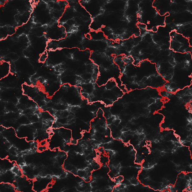 带有红宝石色纹理的黑色大理石。背景图案纹理，艺术作品，天然石材明亮而奢华。图片下载