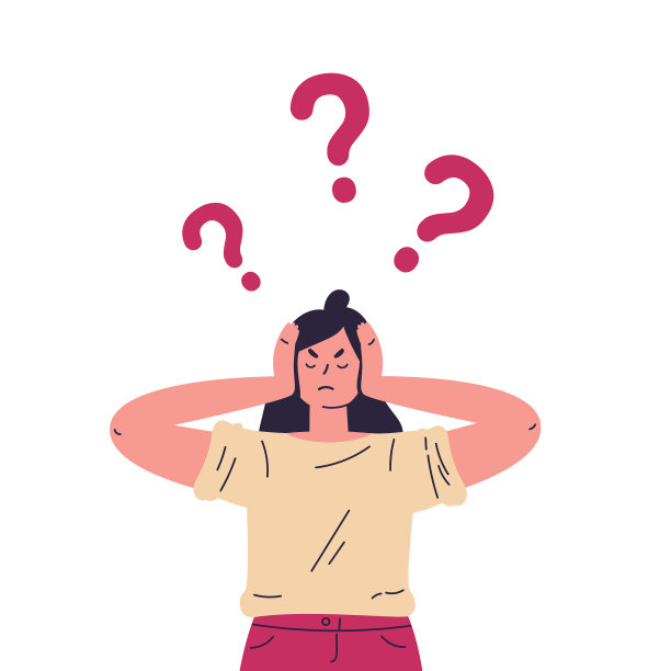 小女孩被问号弄糊涂了图片下载