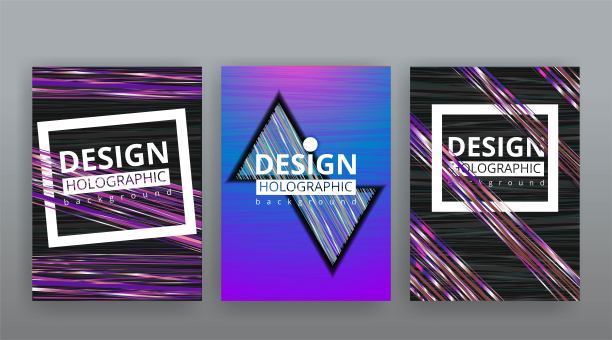 抽象页面模板集，复古浪潮创意潮人，银色金属技术背景。时尚的几何创意未来主义封面，图片下载