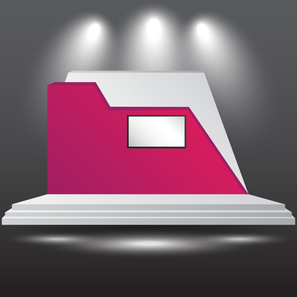 极简的3d舞台表演展示展览与空白的LED背景屏幕和空间为您的图像。图片下载