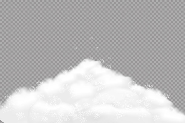 浴泡隔离在透明背景上。矢量插图。图片下载