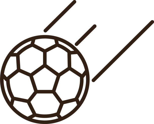 足球器材运动线条风格图标图片下载