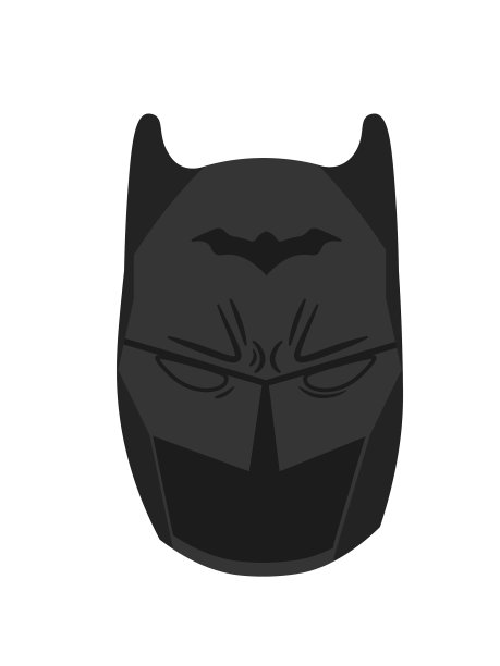 黑色面具平图片下载