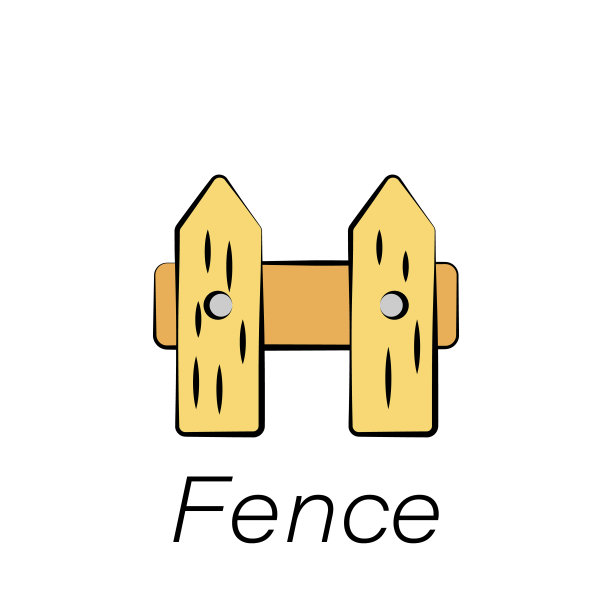 栅栏手绘图标。元素农场插图图标。符号和符号可以用于网页，标志，手机应用程序，UI，用户体验图片下载