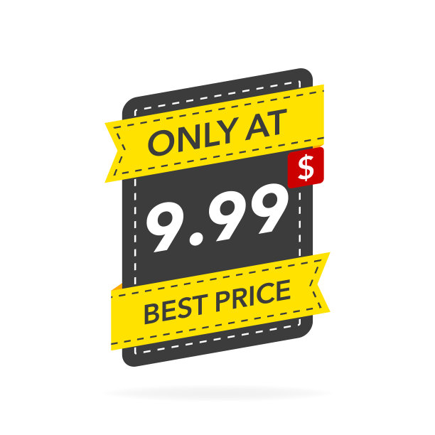 扁平销售仅折扣标签促销设计。海报设计。矢量插图。图片下载