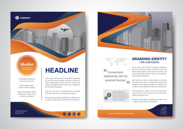 矢量宣传册传单设计布局模板图片下载