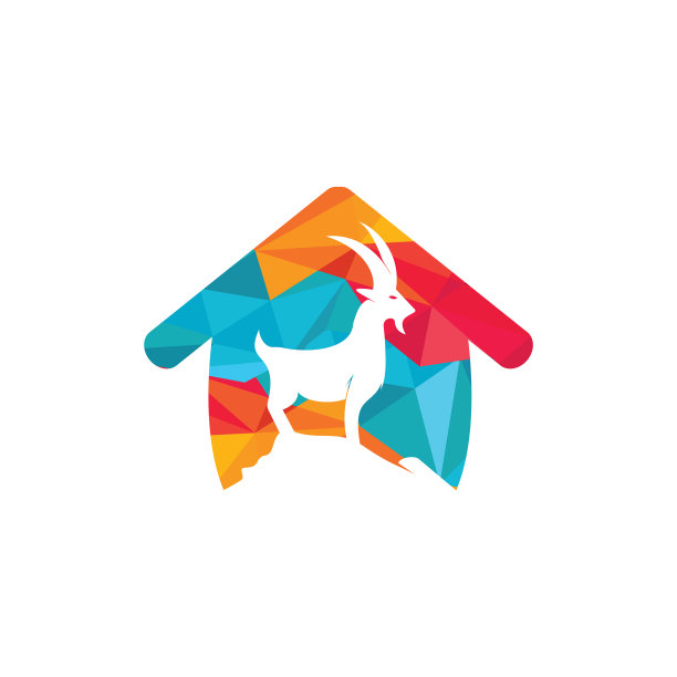 山羊家标志模板设计图片下载