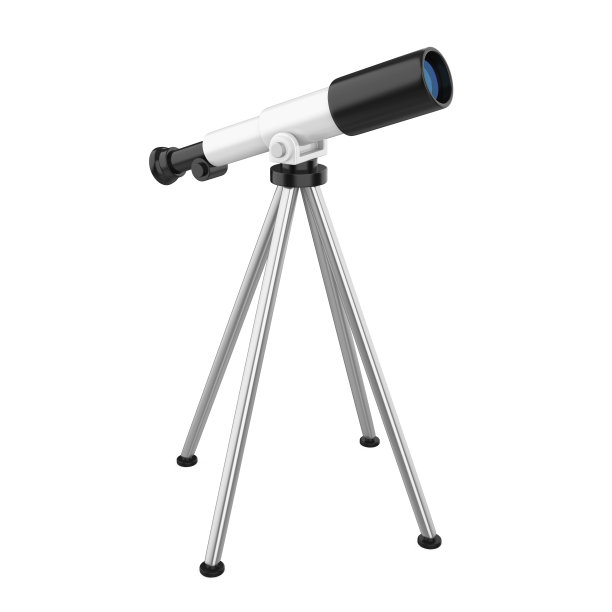 天文望远镜孤立图片下载