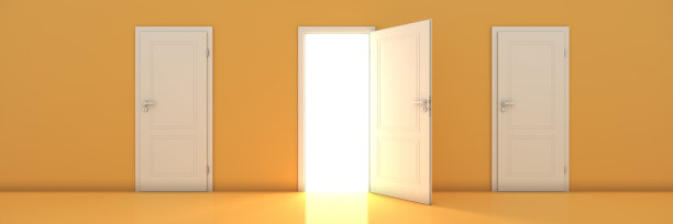 敞开大门，把握机会的理念。三维渲染图片下载