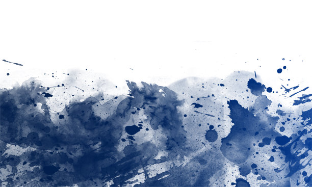 抽象的蓝色水彩背景飞溅图片下载