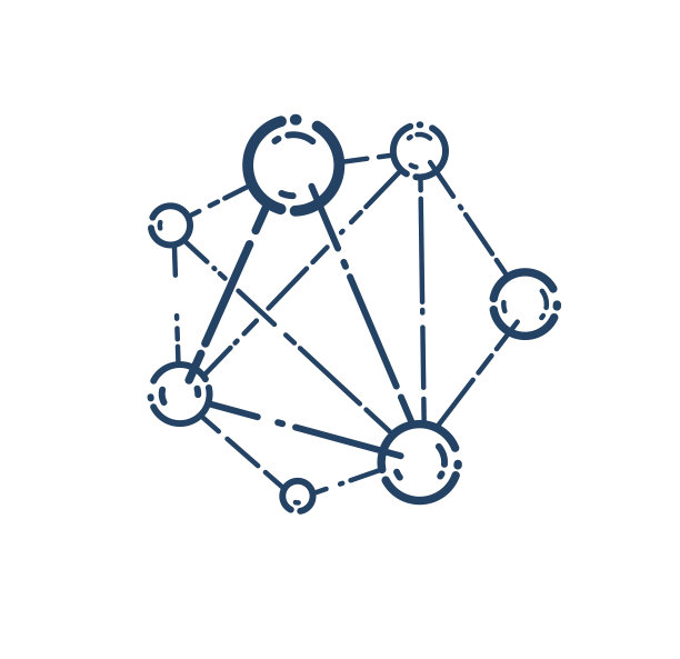 分子线性图标科学化学图片下载