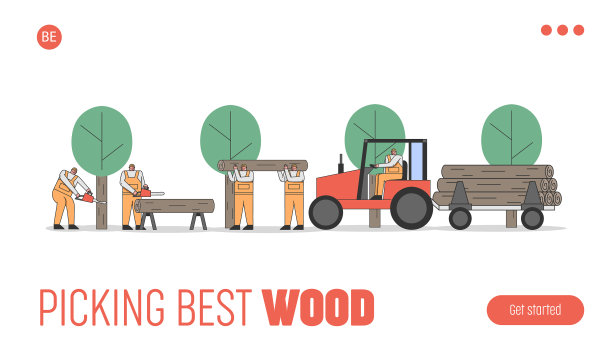 锯木厂概念切割工艺图片下载