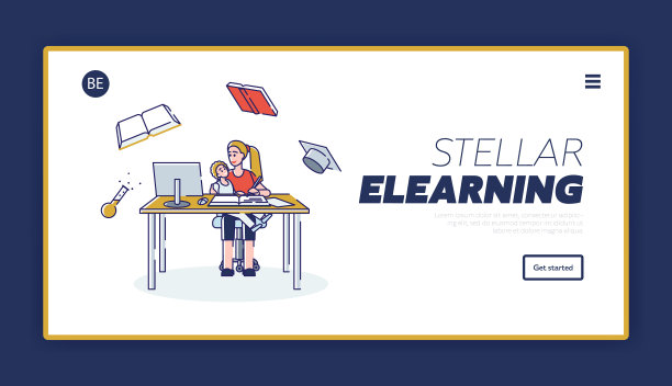 概念的电子学习网站登陆页母亲图片下载