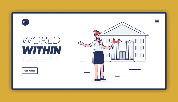 旅游概念网站登陆页游客图片下载