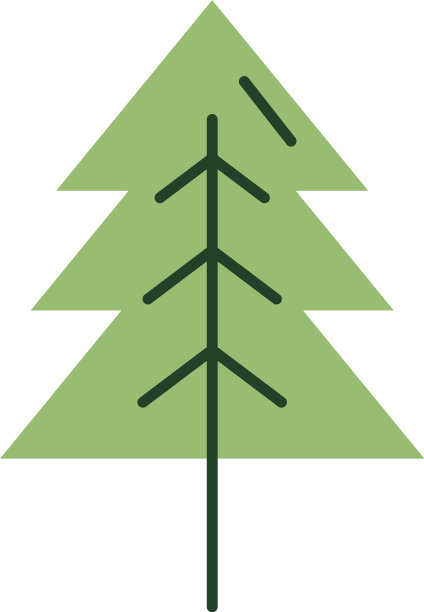 松树平式图标图片下载