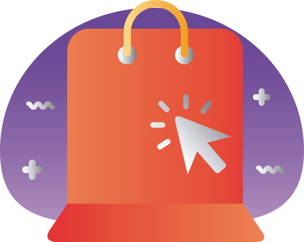 购物袋纸用鼠标箭头降级样式图片下载