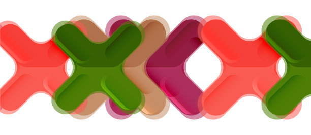 光滑的多色塑料风格交叉图片下载