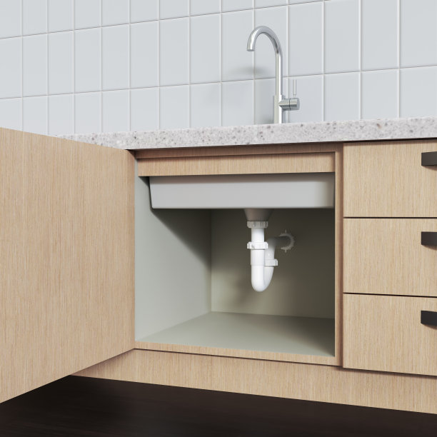 水槽下的水管3D渲染图片下载