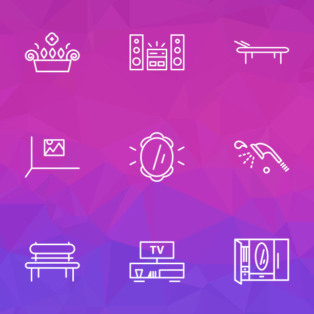 装饰图标线条风格设置与墙的图片图片下载