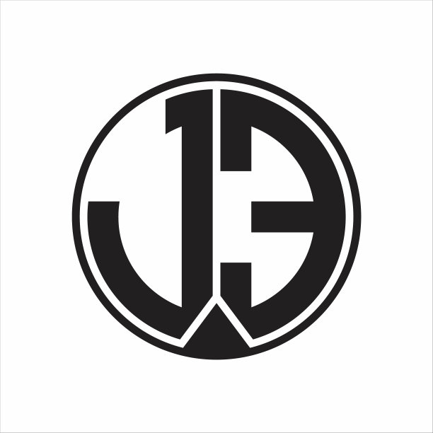 我的标志字母圆与块缎带风格图片下载