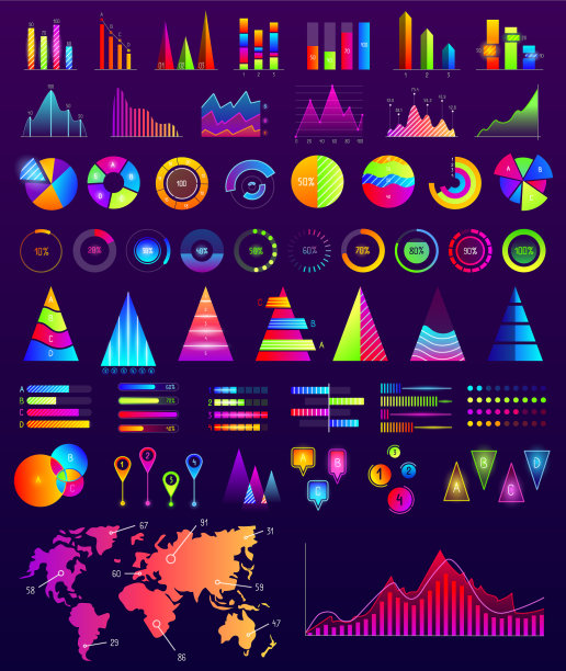 信息图表元素为数据设置图标图片下载