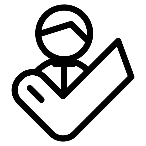 已验证的社交媒体用户帐户图标。已批准的好友请求标志。图片下载