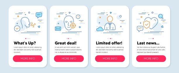 一组人的图标，如呼吸运动，皮肤问题，人类符号。人寿保险线路图标。向量图片下载