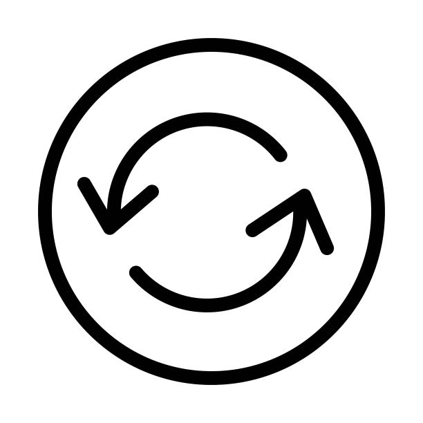 同步图标-矢量图，刷新按钮符号图片下载