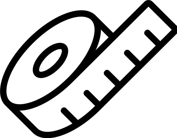 卷尺图标轮廓图片下载