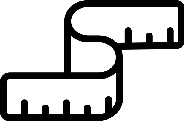 卷尺图标轮廓图片下载