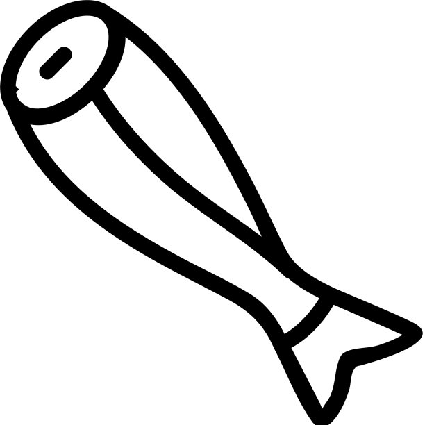 无头鱼的图标轮廓图片下载