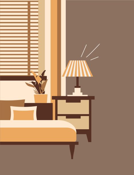 一个舒适的房间的可爱的内部图片下载