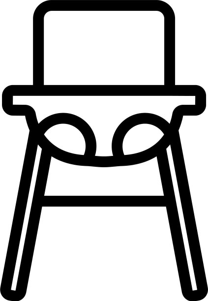 吊椅供喂食图标轮廓图片下载