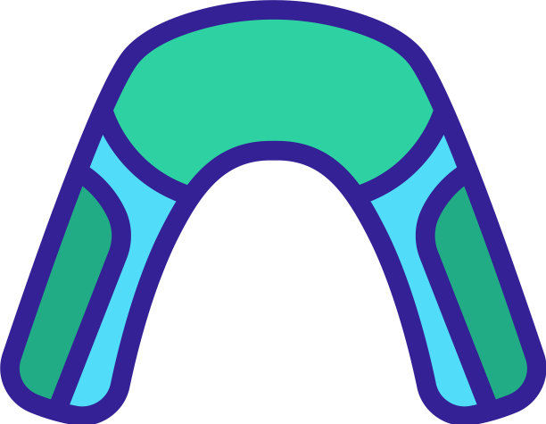 按摩枕与颈部喷嘴图标图片下载