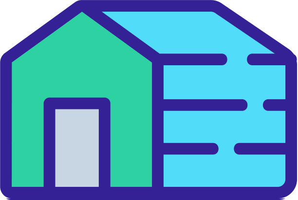 睡狗屋图标轮廓图片下载