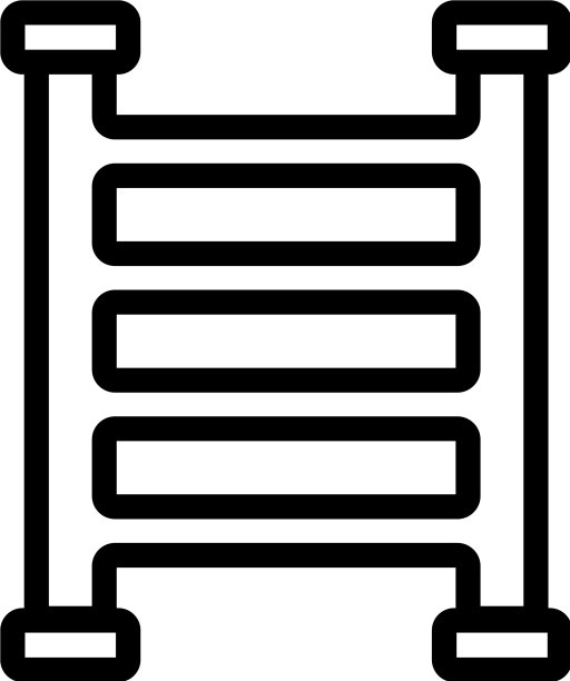 加热毛巾轨图标轮廓图片下载