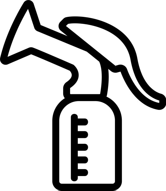 活塞式奶瓶泵图标图片下载