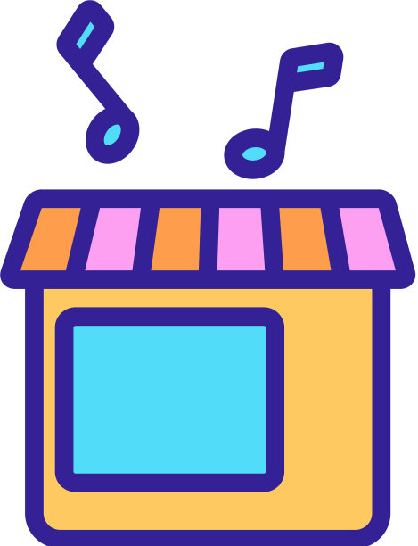 音乐从窗口图标轮廓图片下载