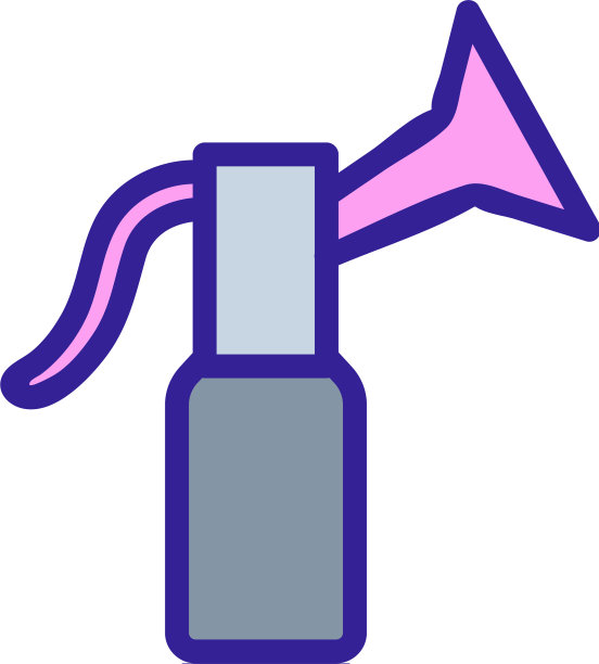 机械吸乳器图标轮廓图片下载