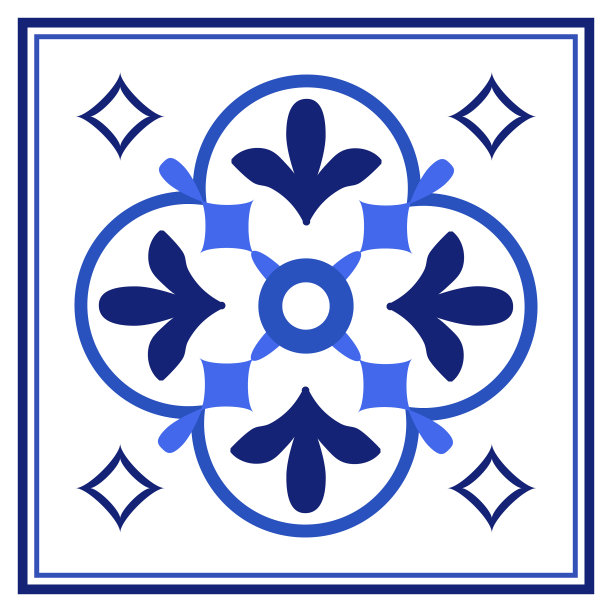 葡萄牙传统装饰瓷砖图片下载